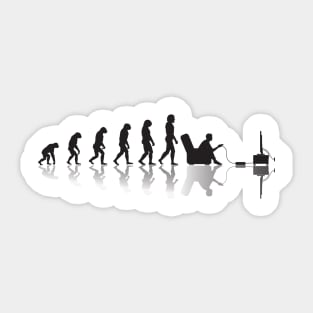 Evolution into gamer Sticker